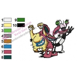 Real Monsters Embroidery Design